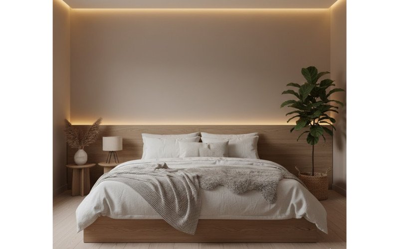Calm Minimalist Bedroom Retreat